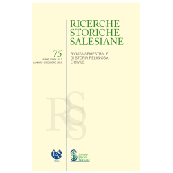 RICERCHE STORICHE SALESIANE – n.2/2020