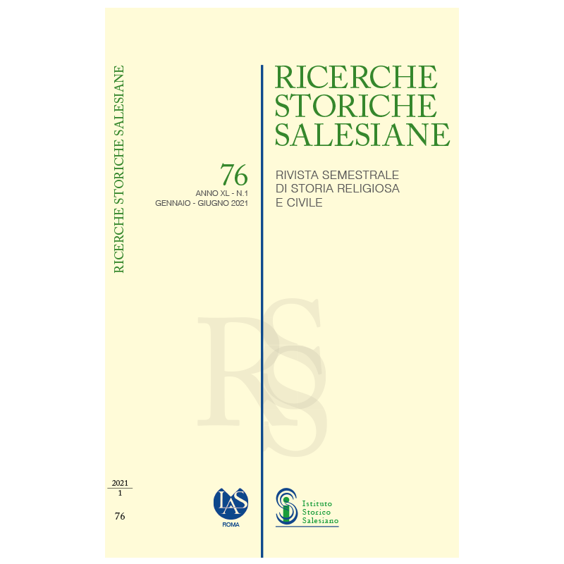 n.1/2021 - RICERCHE STORICHE SALESIANE