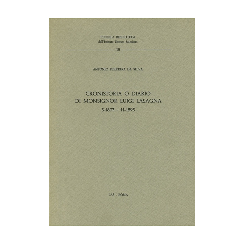 Cronistoria o diario di Monsignor Luigi Lasagna. 3-1893 - 11-1895