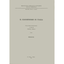 Il Giansenismo in Italia: I/III: Piemonte