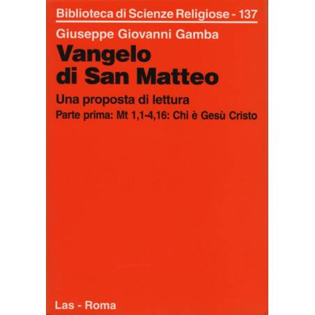 Vangelo di San Matteo. Una proposta di lettura. Parte prima: Mt 11-416: Chi è Gesù Cristo