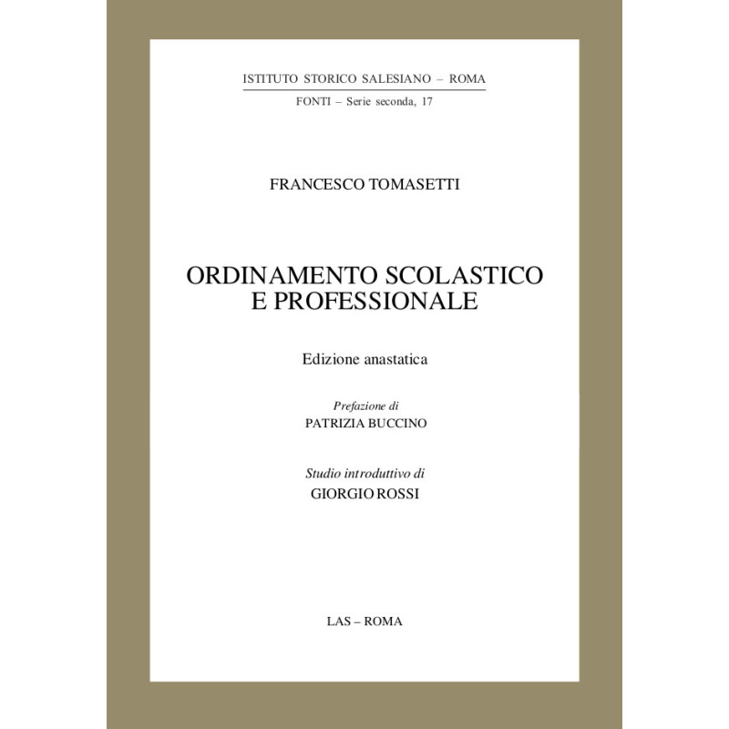 Ordinamento scolastico e professionale