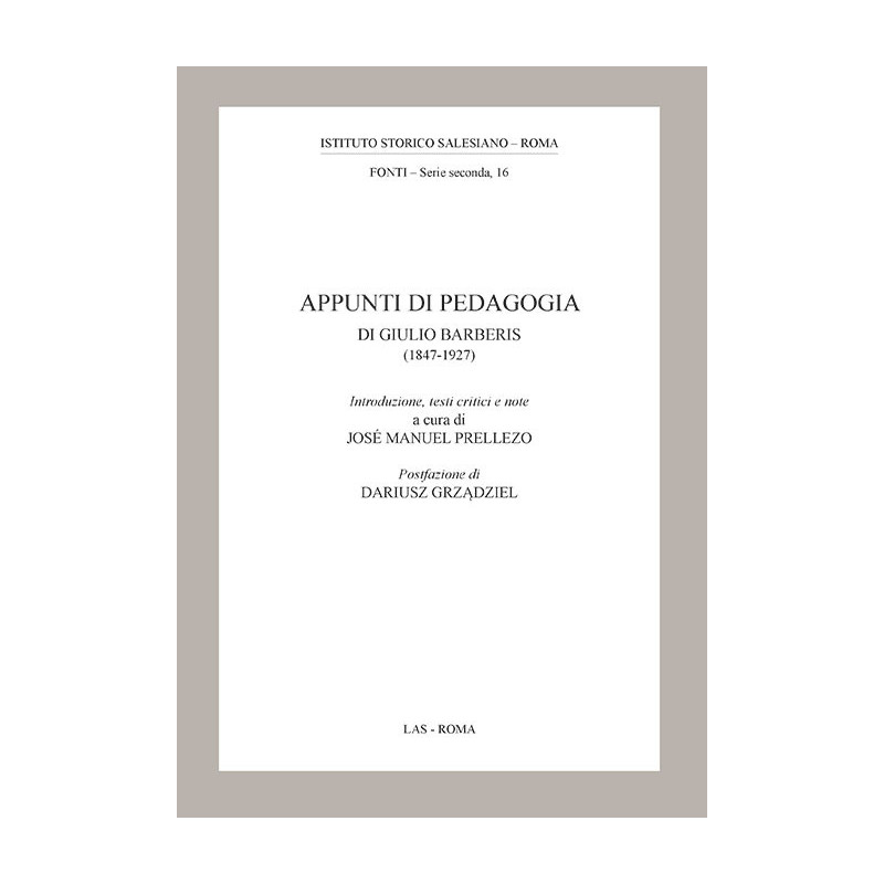 Appunti di pedagogia di Giulio Barberis (1847-1927) 